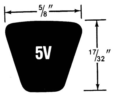 5V Belt Dimensions